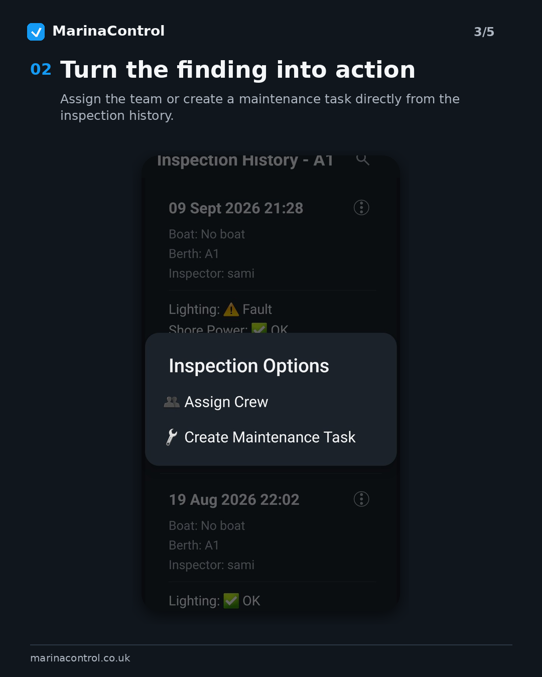 Turn the inspection finding into action